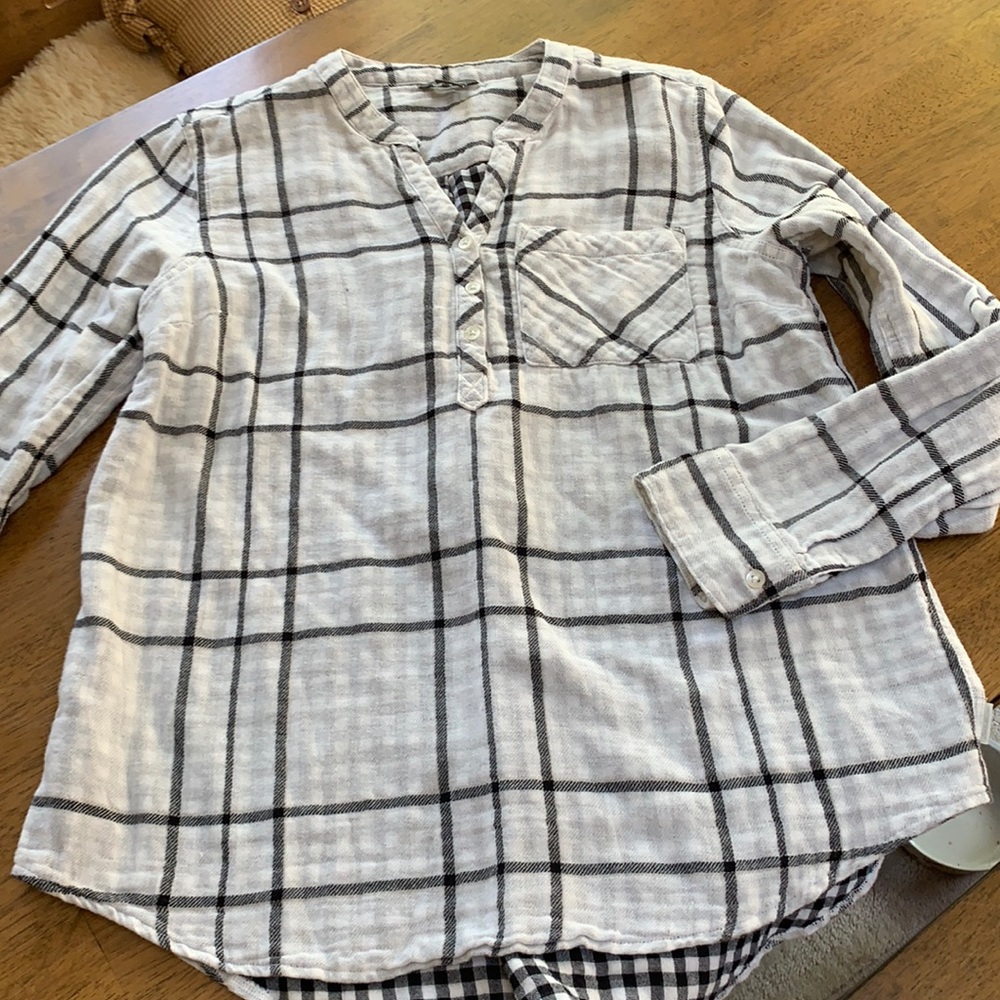 Eddie Bauer flannel tunic